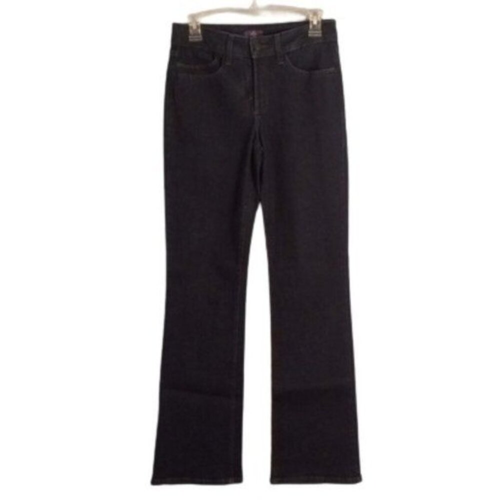 NYDJ Size 4 Jeans Womens Denim Bootcut Blue Dark Wash Stretch Lift Tuck